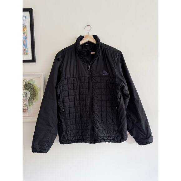 THE NORTH FACE Thermoball Black Thin Puffer Jacket Size Medium - Picture 1 of 4